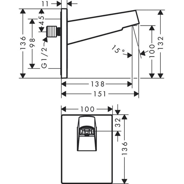Hansgrohe Pulsify ShowerSelect Termostatik Ankastre Banyo Seti Satin Siyah