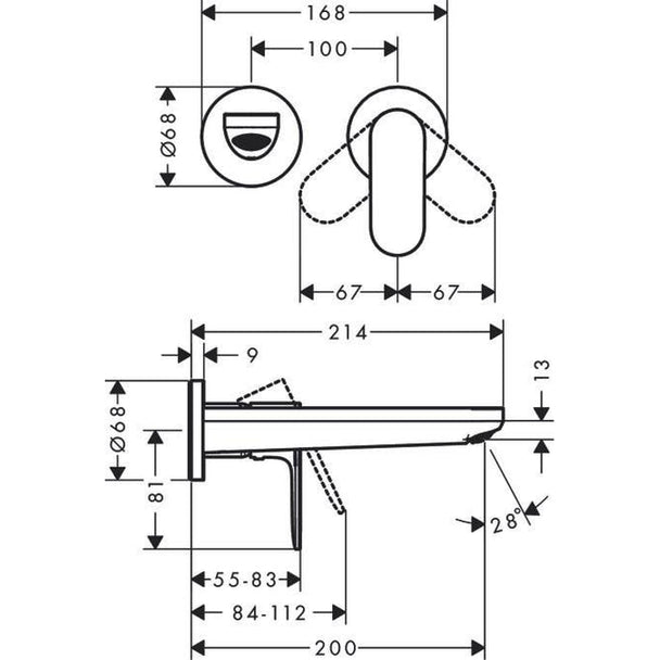 teknik görsel Hansgrohe Rebris S