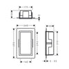 Hansgrohe XtraStoris Duvar Nişi 30x15x10  Satin Siyah/Mat Bronz