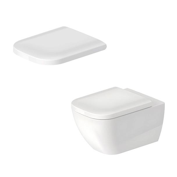 Duravit Happy D.2 Rimless Asma Klozet ve Kapak Seti Beyaz