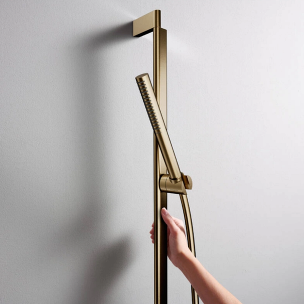 Hansgrohe Pulsify S 100 1 Jet Baton El Duşu Mat Bronz Ecosmart+