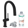 Hansgrohe Aqittura M91 Siyah Eviye Bataryası 210 Filtre Sistemi Çekilebilir Gaga 1jet, Başlangıç Kiti