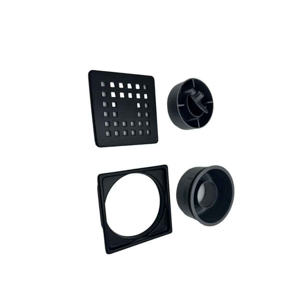 Sukar 10x10 Ø50 Yandan Çıkışlı Sulu-Susuz Siyah