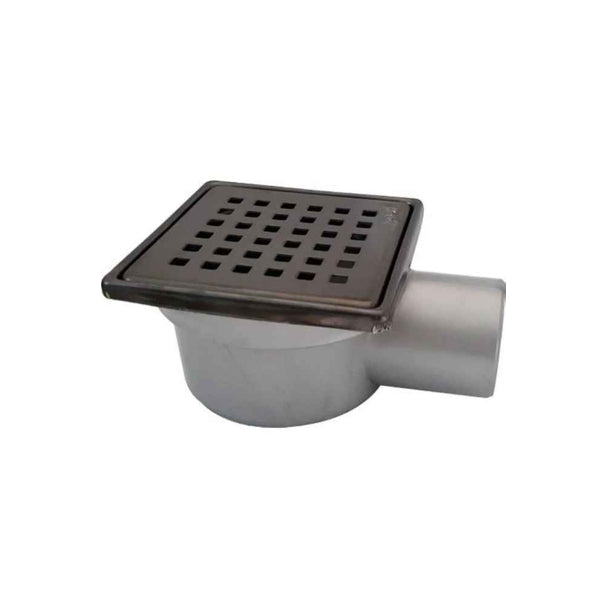 Sukar 10x10 Ø50 Yandan Çıkışlı Sulu-Susuz Siyah