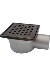 Sukar 10x10 Ø50 Yandan Çıkışlı Sulu-Susuz Siyah