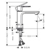 Hansgrohe Rebris E Banyo Batarya Seti