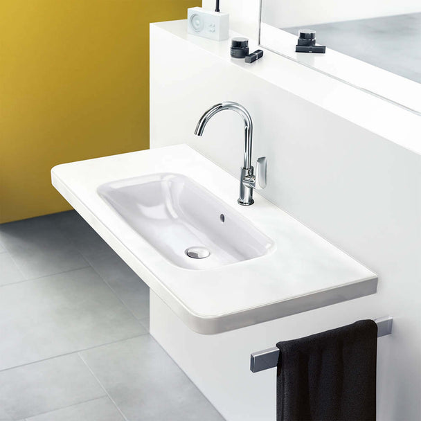 Hansgrohe Logis Tek Kollu Lavabo Bataryası 210 Sifon Kumandalı,Döner Gaga