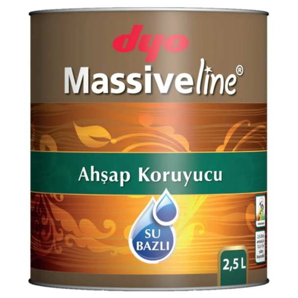 Dyo Massiveline Su Bazlı Ahşap Koruyucu 2,5 L