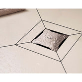 Hüppe MasterS Yalıtımlı Noktasal Su Gideri 10x10 Mat Yandan Çıkışlı