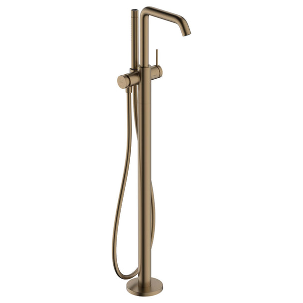 Hansgrohe Tecturis S Yerden Küvet Bataryası Mat Bronz