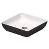 Duravit Sivida DuroCast Kare Çanak Lavabo 40 Cm Mat Beyaz - Mat Gri