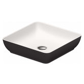 Duravit Sivida DuroCast Kare Çanak Lavabo 40 Cm Mat Beyaz - Mat Gri