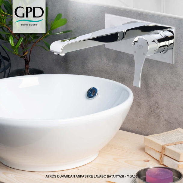 GPD Atros Ankastre Lavabo Bataryası Krom