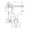 Hansgrohe Metropol Ankastre Lavabo Bataryası 225  Mat Bronz
