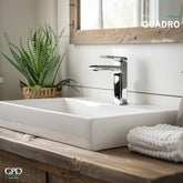 GPD Quadro Lavabo Bataryası Krom