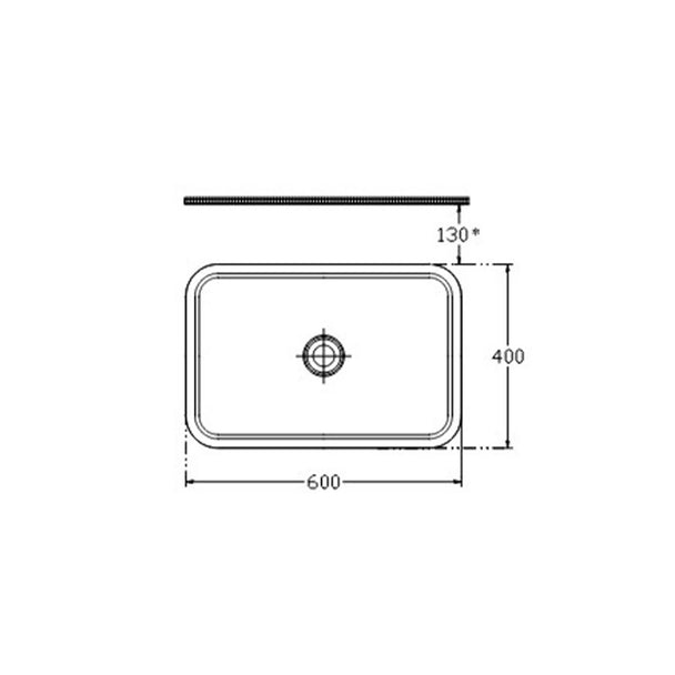 Isvea Allegro 60 cm Tezgah Üstü Monoblok Lavabo teknik