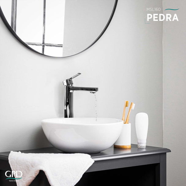 GPD Pedra Yüksek Lavabo Bataryası 239 Krom