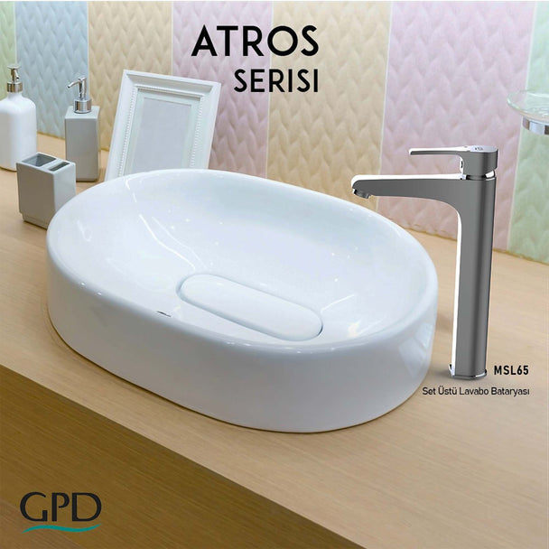 GPD Atros Yüksek Lavabo Bataryası 239 Krom