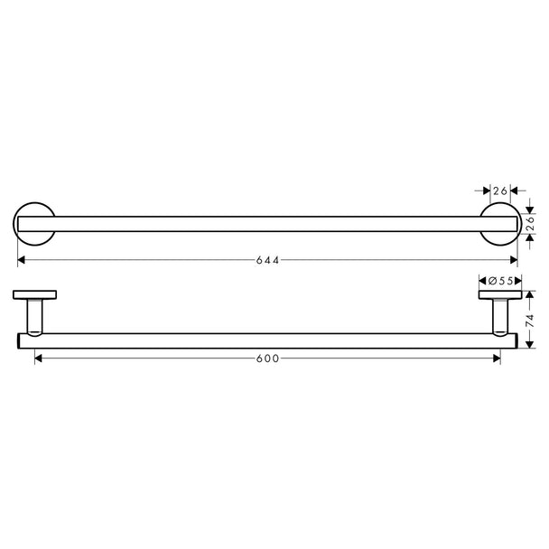Hansgrohe Logis Uzun Havluluk