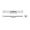 Hansgrohe RainDrain Flex Duş Kanalı 80 cm Kesilebilir Satin Siyah