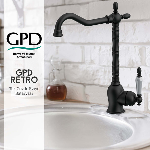 GPD Retro Eviye Bataryası Siyah
