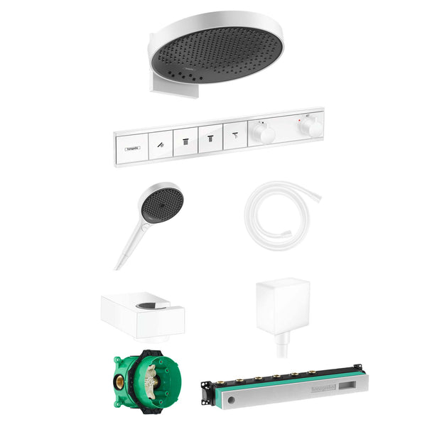 Hansgrohe Rainfinity Rainselect Ankastre Banyo Seti 4 Çıkışlı  Satin Beyaz