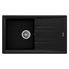 Teka Stone 50 B TG Metalik Siyah Eviye