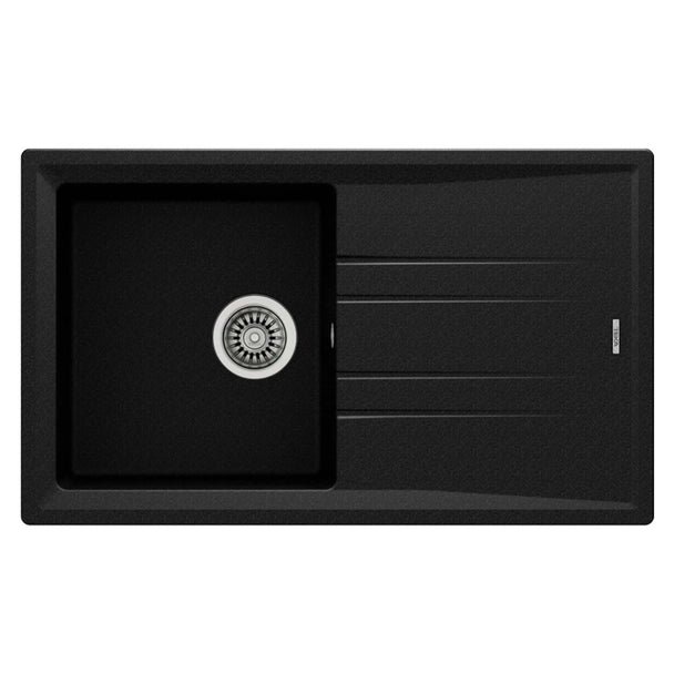 Teka Stone 50 B TG Metalik Siyah Eviye