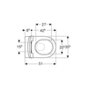 Geberit Smyle Round Rimfree Asma Klozet Seti