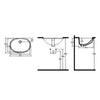 Isvea Soluzione 57 cm Tezgah Altı Lavabo