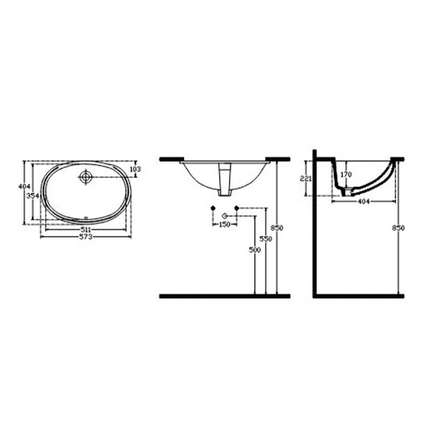 Isvea Soluzione 57 cm Tezgah Altı Lavabo