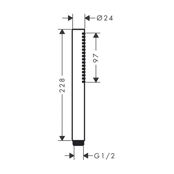 Hansgrohe Pulsify S 100 1 Jet Baton El Duşu Ecosmart teknik