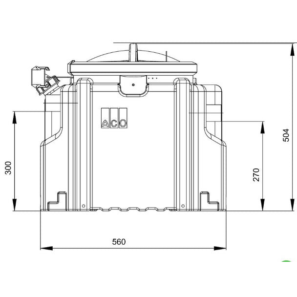 Aco LipuMobil-P NS0.8 Yağ Ayırıcı  (Depolama ve Deşarj Üniteli)