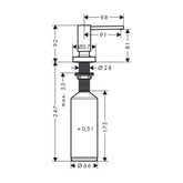Hansgrohe A51 Eviye Sıvı Sabunluk