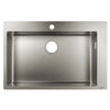 Hansgrohe S711-F660 Tezgah Üstü Çelik Eviye 660