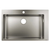 Hansgrohe S711-F660 Tezgah Üstü Çelik Eviye 660