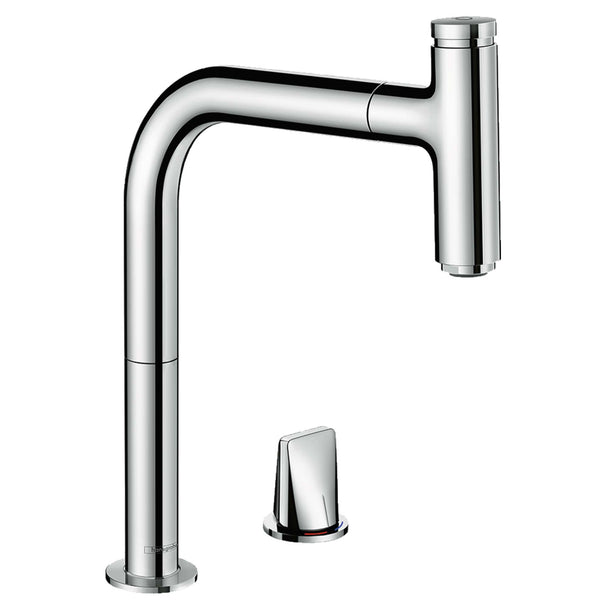Hansgrohe Metris Select M71 Eviye Bataryası 2 Delikli Spiralli 1jet sBox