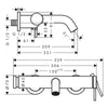 Hansgrohe Tecturis S Tek Kollu Banyo Bataryası
