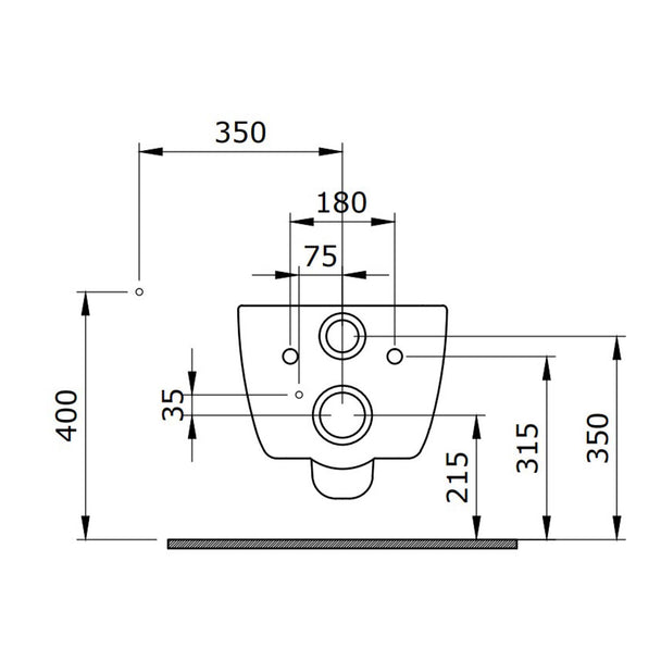 Bocchi V-Tondo Rimless Asma Klozet Mat Beyaz