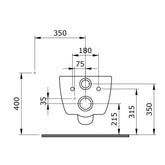 Bocchi V-Tondo Rimless Asma Klozet Mat Beyaz