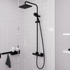 Hansgrohe Vernis Shape 230 1jet Siyah Duş Kolonu Termostat ile