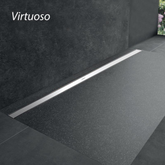 Hüppe Virtuoso Duş Kanalı 80 cm Mat 48 LT Yandan Sifon Seramik Uyumlu