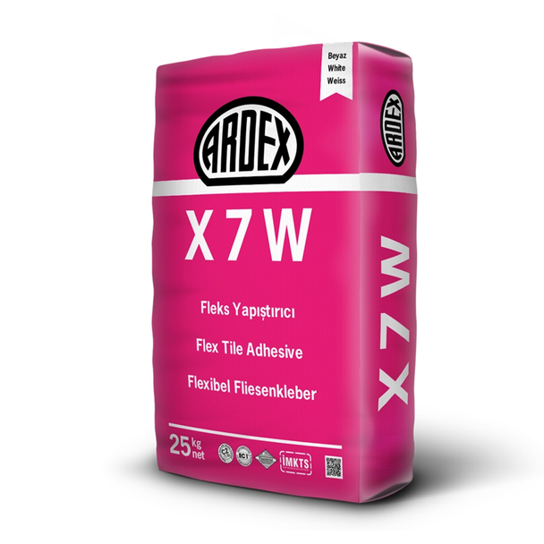 Ardex X7W Flex Seramik Yapıştırıcısı Beyaz 25 kg