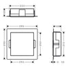 Hansgrohe XtraStoris Paslanmaz Çelik Duvar Nişi 30x30x10