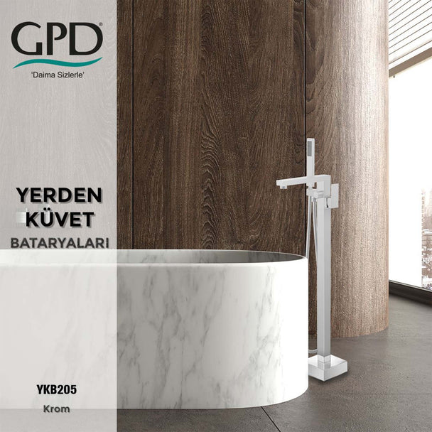 GPD Yerden Küvet Bataryası Kare-Krom