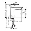 Hansgrohe Talis E Lavabo Bataryası 110 Bronz  Kumandasız
