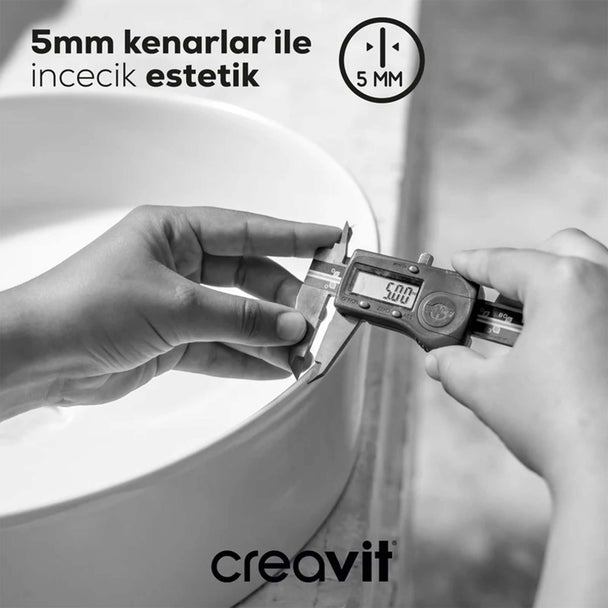 Creavit Loop 45 cm Setüstü Lavabo Mat Antrasit