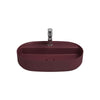 Isvea Infinity Rustik Bordo Batarya Delikli Tezgah Üzeri Lavabo 60 cm