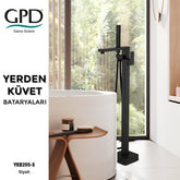 GPD Yerden Küvet Bataryası Kare Siyah