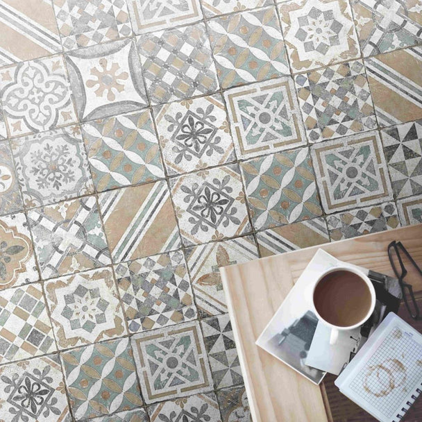 20x20 Marrakesh Bej Mix K:10 (1 Kutu = 0,72 m² Fiyatı)